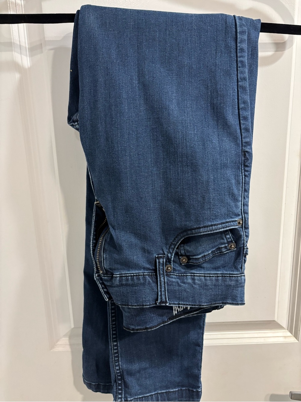 Mugsy Studio Blues Jeans Mens 30x30.5 Blue Medium Wash Straight Stretch